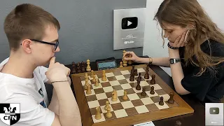 V. Zyryanov (1802) vs M. Arzhanova (1493). Chess Fight Night. CFN. Rapid