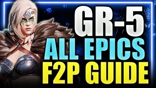 GEAR RAID 5 - EPICS ONLY Official Guide - Stage 4 & F2P Strategy - NO LEGGOS ⁂ Watcher of Realms