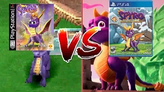 Spyro the Dragon original 1998 VS. Spyro Reignited Trilogy 2018