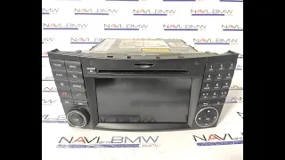 Mercedes E class 211 NTG 2 5 single DVD navigation system condition check by NAVIANDBMWPARTS