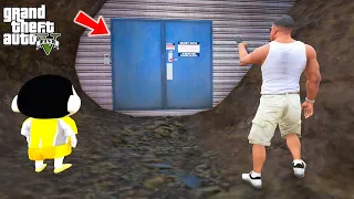 Shinchan and Franklin Found Chop's Secret Cave Base in GTA 5!