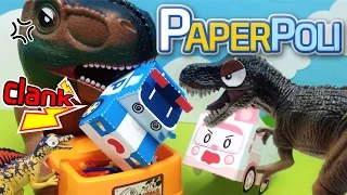 15.The worst game is the Dinosaur game!! | Paper POLI [PETOZ] | Robocar Poli Special