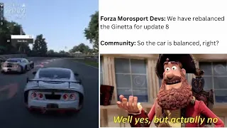 So Forza Rebalanced the Ginetta in Update 8...