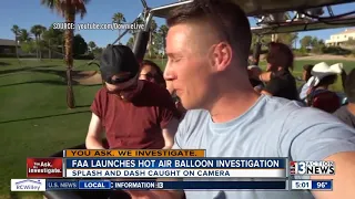FAA investigates Vegas hot air balloon stunt