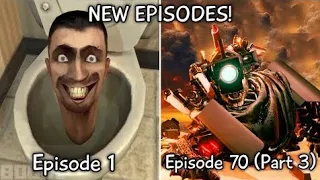 Skibidi Toilet 1 - 70 Part 3 All Episodes (60 FPS REMASTERED) Titans KILLED Scientist (Episode 71?