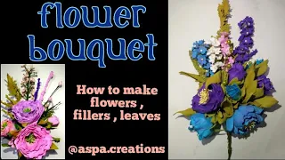 #25 HANDMADE FOAMIRAN FLOWER BOUQUET