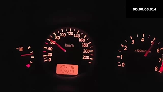 Nissan Almera FL 2003 1.8 116 PS Acceleration 0-100 km/h