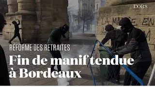 Retraites : A Bordeaux, la manifestation dégénère dans la violence