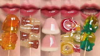 ASMR 젤리 탕후루 먹방 TANGHULU JELLY EMOJI FOOD MUKBANG