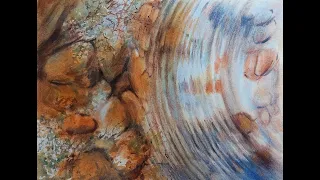 How To Make Ripples With Watercolors By Rashmi Soni  #watercolor #painting #seascape