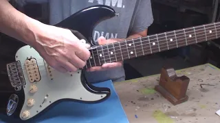 Stratocaster Fret Work with a Message