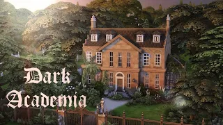 Dark Academia Manor 🕯🌿 || The Sims 4 || Speedbuild with Ambience