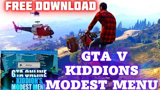 GTA V ONLINE KIDDIONS MOD MENU PC 1.58  FREE DOWNLOAD MOD MENU  UNDETECTED  PC 2022