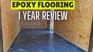 Epoxy flooring on Trailer.....ONE YEAR LATER.. Should you use Rustoleum epoxy??