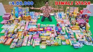 ₹4,00,000 Biggest Diwali Stash 2022🔥! अलग अलग तरीके के पटाखे- अब आयेगा मजा | Crazy Diwali Stash