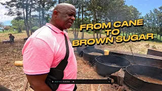 African Traditional Brown Sugar Makin