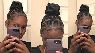 QUICK AND EASY CRISS CROSS RUBBER BAND HAIRSTYLE