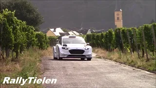 WRC & R5 Rally cars warming tyres up - braking & steering - Full HD