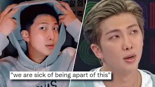 Fans Say RM FILES TO LEAVE HYBE After MORE HYBE BULLYING Claims? Says Quits Korean Music?