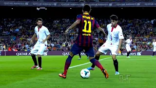Neymar vs Sevilla – La Liga / English Commentary (14/09/2013)