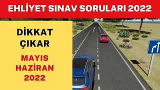 ❗DİKKAT❗🔝 - 2022 MAYIS - HAZİRAN EHLİYET SINAV SORULARI - EHLİYET SINAV SORULARI 2022