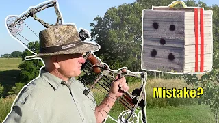 INEXPENSIVE HOMEMADE ARCHERY TARGET - Mistake??  🫤
