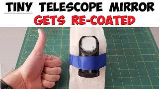 Recoating A Tiny Flat Telescope Mirror