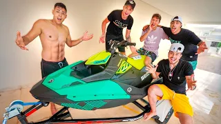 REAÇÃO DOS MEUS AMIGOS AO VEREM MEU NOVO JET SKI !