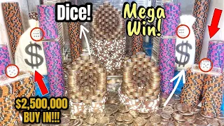 $2,500,000.00 BUY IN, HIGH LIMIT COIN PUSHER! (SUPER MEGA JACKPOT)