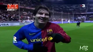 The Day Messi Was Applauded by Sevilla Fans After A Crazy Entertaining Performance ► 2008/2009