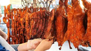 Very Popular Yummy Roast Pork, Roast Ducks & Braised Pork Master - Cambodia Street Food