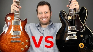 Les Paul vs 335 (Lucille) - Solid Body vs Semi-Hollow Tone Comparison!