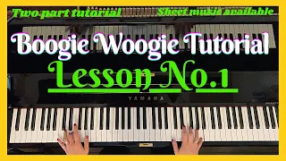 Boogie Woogie tutorial. Easy to follow step by step boogie woogie tutorial. Sheet music available.