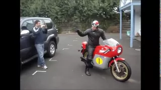 The road to Cowes (No Music) - 1977 MV Agusta 750 Sports America - World Superbikes 2009