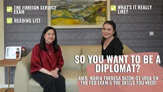 Becoming a Diplomat: Amb. Tess de Vega talks about the FSO Exam & more | Almost Diplomatic