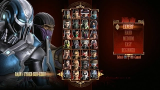 Mortal Kombat 9 - Expert Tag Ladder (Rain & Cyber Sub-Zero/3 Rounds/No Losses)