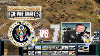 How to Defeat 7 Hard USA Helicopter General? Command & Conquer Generals Zero Hour Reborn