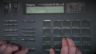 Roland R8 MK2 drum machine programming