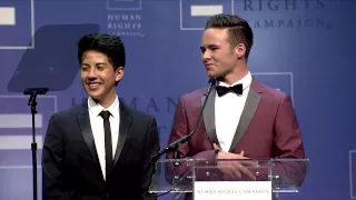 Anthony Martinez and Jacob Lescenski at the 2015 HRC Las Vegas Gala