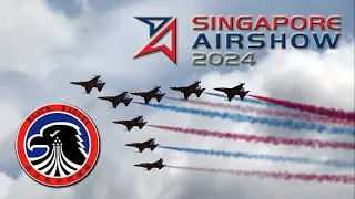 Singapore Airshow 2024 =ROKAF + Black Eagles Aerial Display=