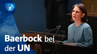 Ukraine-Krieg: Baerbock redet vor UN-Vollversammlung