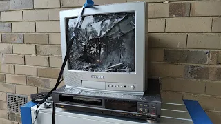 Telefunken CRT TV Destruction