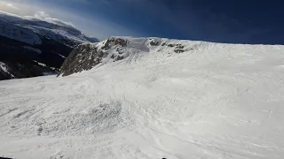 [4K] Double Black Diamond - South Side Chutes - Banff Sunshine Village