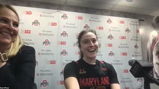 University of Maryland Women Basketball vs Ohio State Buckeyes Postgame