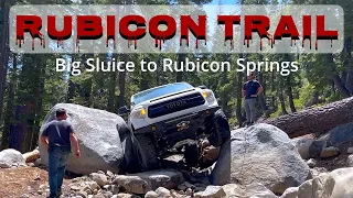 IFS Toyota Tundra on the Rubicon Trail going from Big Sluice to Rubicon Springs