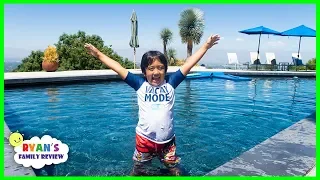 Ryan's Family New House Tour and New Swimming Pool!!!!