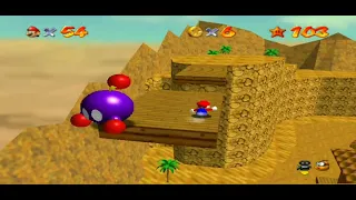 Super Mario 74 Ten Years After (10) Quicksand Beach (no savestates)