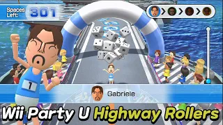 Wii Party U - Highway Rollers (Advanced com) Gabriele Vs Patricia Vs Massimo Vs Laura | AlexGamingTV