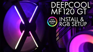 DeepCool RGB Install and Setup + AuraSync ft. DeepCool MF120GT