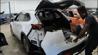 2020 Mazda CX-9 how to take the back bumper off and the taillight